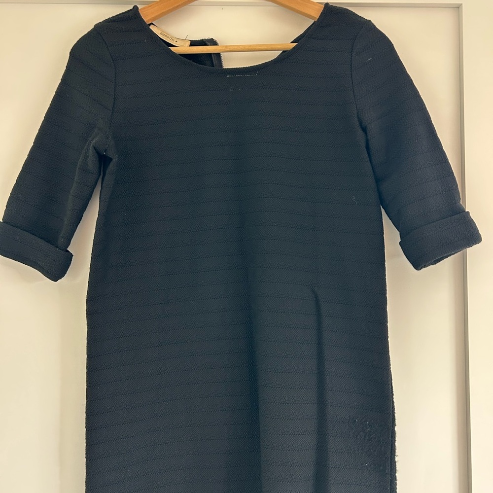 Black dress from Sessun with Cuffed 3/4 Sleeves